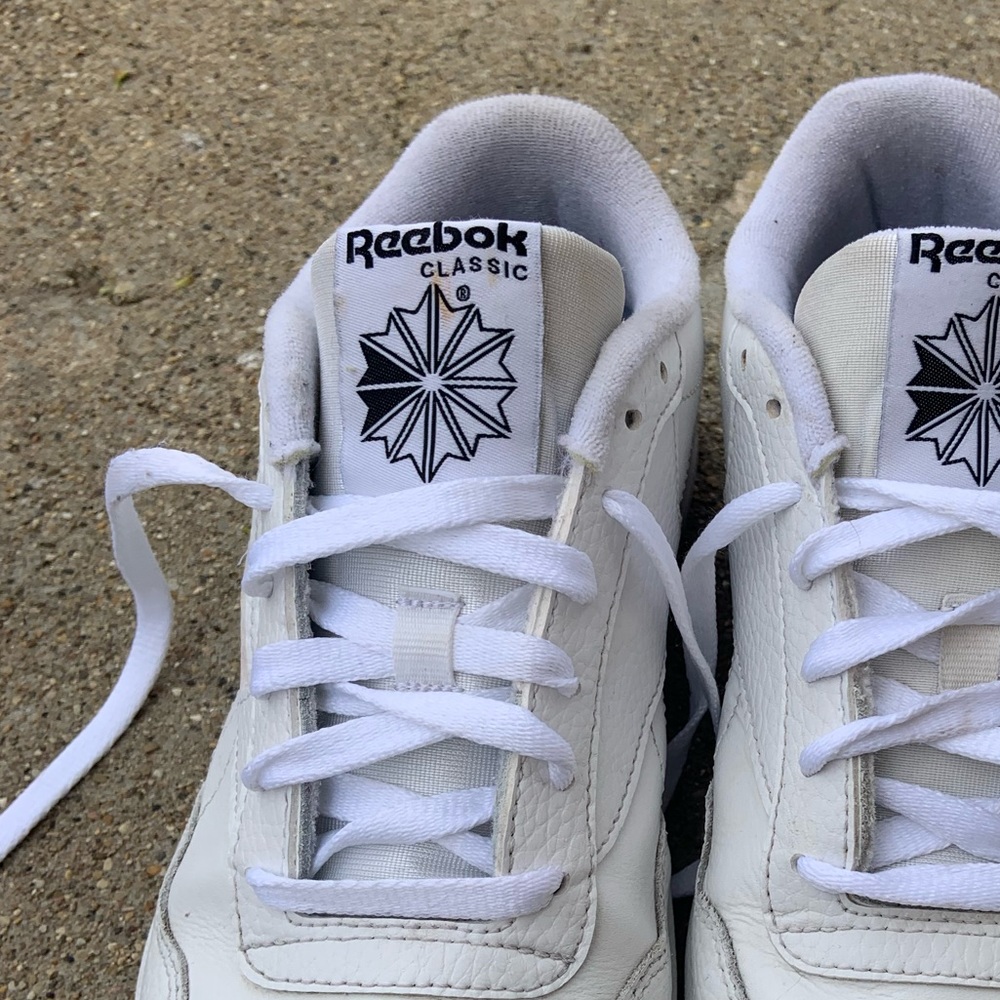White reebok classic shoes